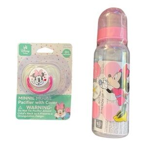 💖5 for $25💖 Disney Minnie Mouse Baby Bottle & Pacifier Set